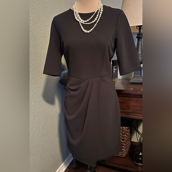 Lulus Black Sheath Dress Medium Work Cocktail Stretch NWT - Picture 2 of 7